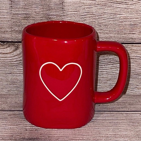 Rae Dunn | Dining | Rae Dunn Red Mug With Heart | Poshmark